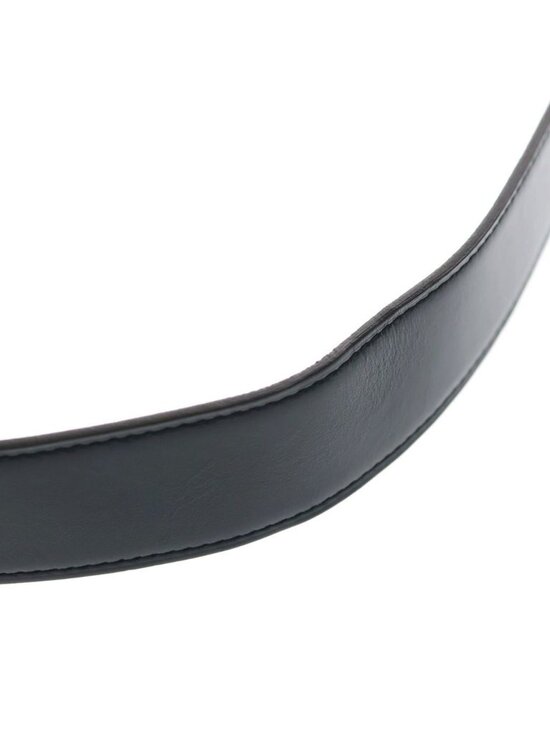 Hermes Oscar Series Gold Togo Reversible Leather Belt Gray Black